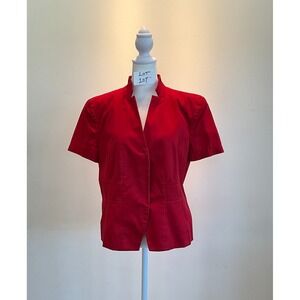 Worthington Stretch Top Red Size 12 Business Casual